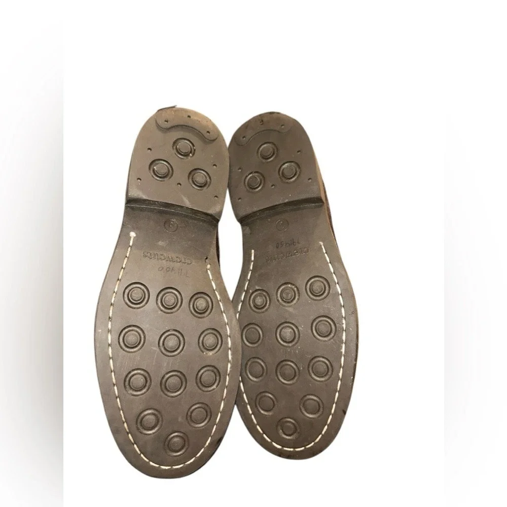 Crewcuts Brown Suede Lace Up‎ Derby Shoes Kids Size K3
